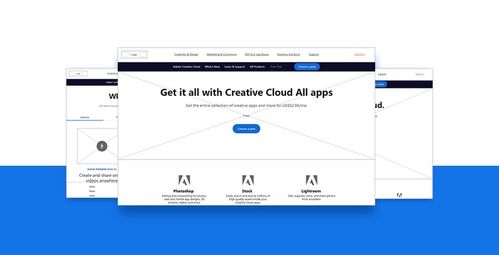 adobe是全球知名的軟件開發(fā)團隊,研發(fā)了設(shè)計創(chuàng)意領(lǐng)域全球領(lǐng)先的優(yōu)秀軟件產(chǎn)品,為設(shè)計行業(yè)提供了巨大的價值 網(wǎng)站原型以圖文排版為主,頂部一級導(dǎo)航,彈出面板和面板的使用實現(xiàn)了一級導(dǎo)航下拉的效果 工具類官網(wǎng)web原型制作分享 adobe